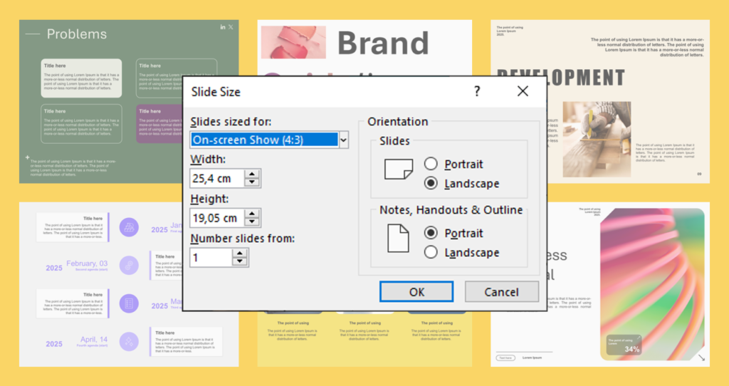Image demonstrating a user-friendly tool that allows for quick and easy adjustments to slide sizes, enabling seamless customization.