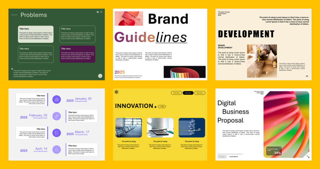 Image showing slides that demonstrate how our solutions effectively address and resolve key challenges, giving you a headstart in overcoming obstacles.