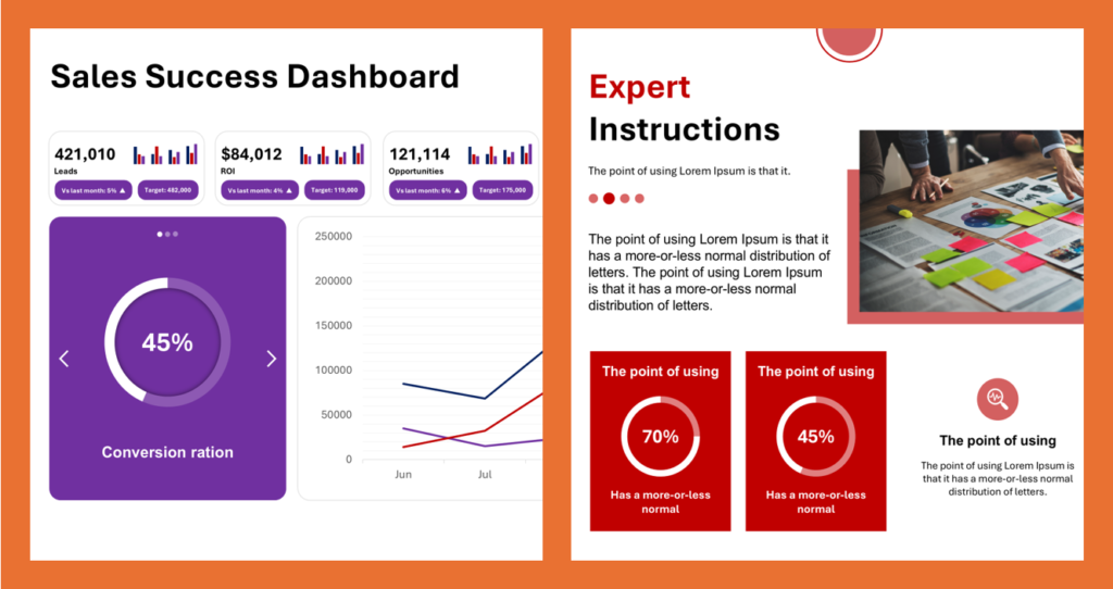 A modern slide featuring the phrase 'Intelligent Templates,' showcasing a smart and efficient design approach with clean lines and a professional layout.