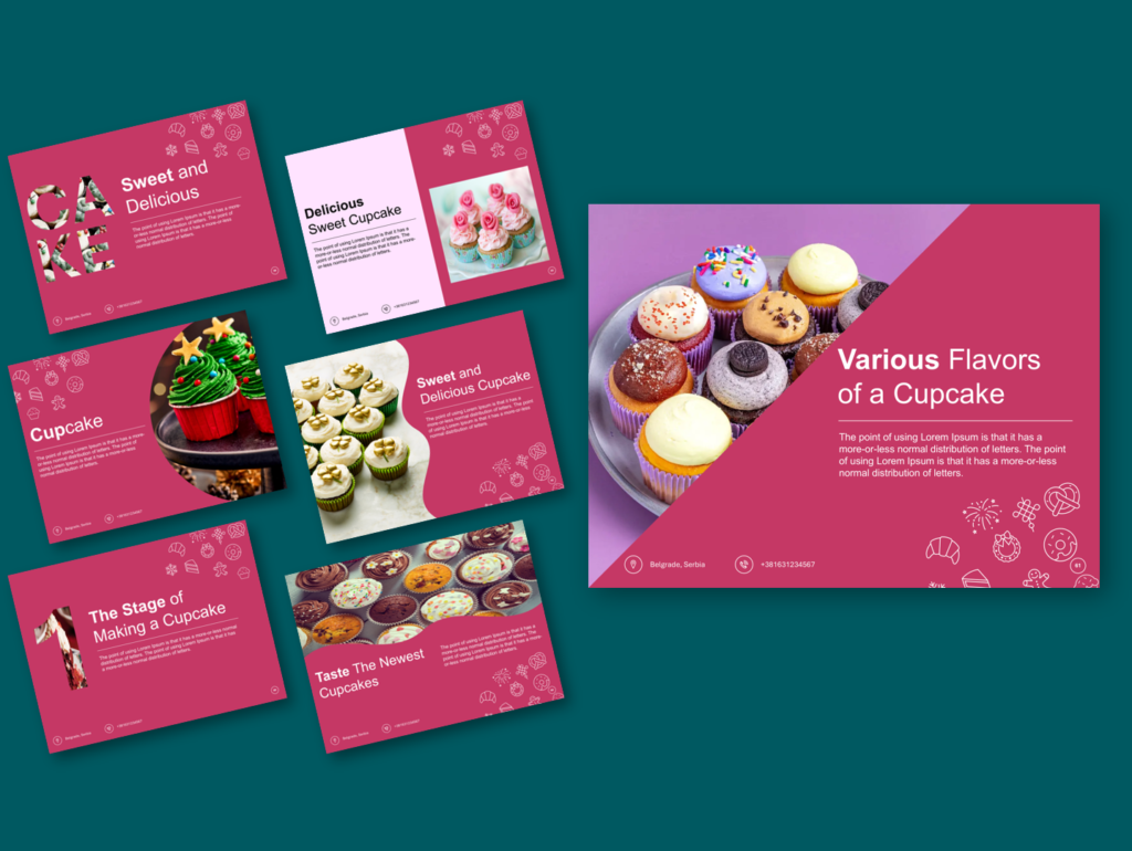 Various customizable templates displayed, offering versatile design solutions for different presentation or project needs.